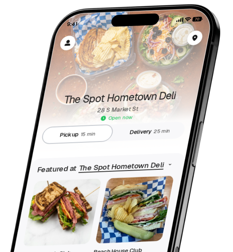The Spot Hometown Deli app preview